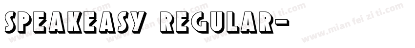 speakeasy regular字体转换